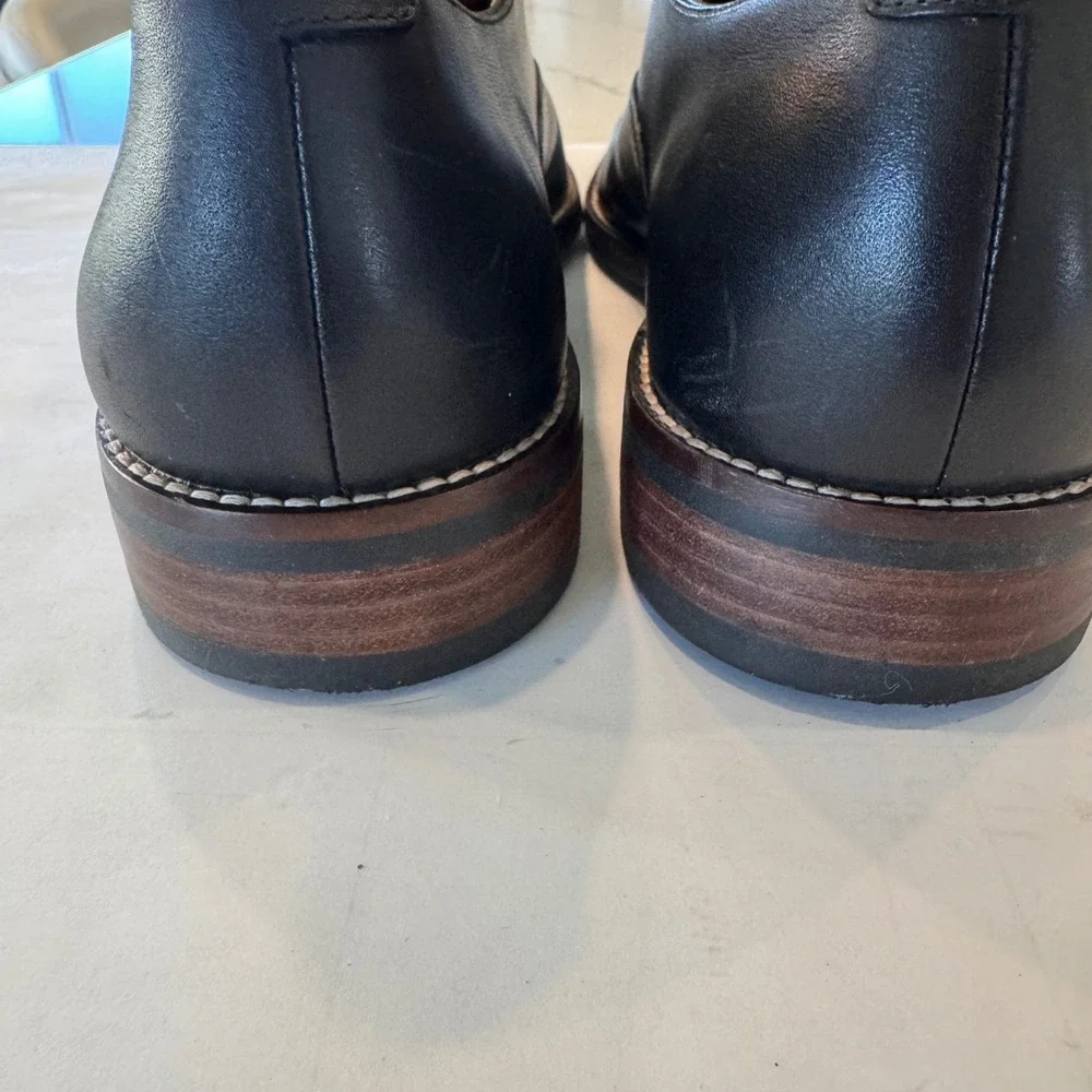Cole Haan Grand.OS Lenox Hill Men 9.5 M Black Leather Cap Toe Oxford‎ C13082